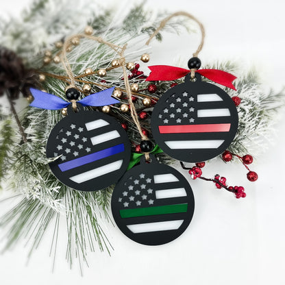 Thin Green Line - Ornament