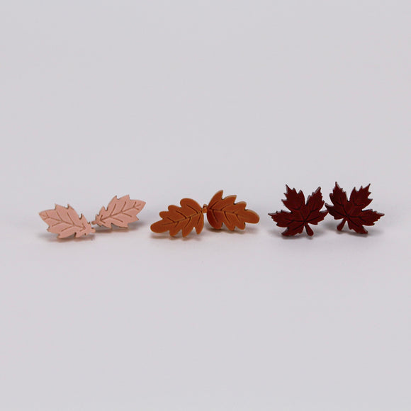 Fall Leaves -  Stud Trio