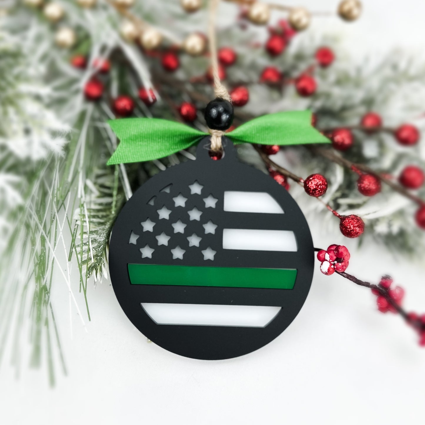 Thin Green Line - Ornament