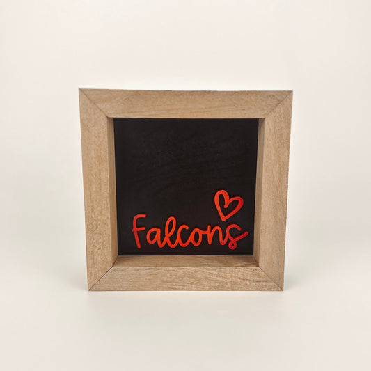 Falcons - 6" Square Sign