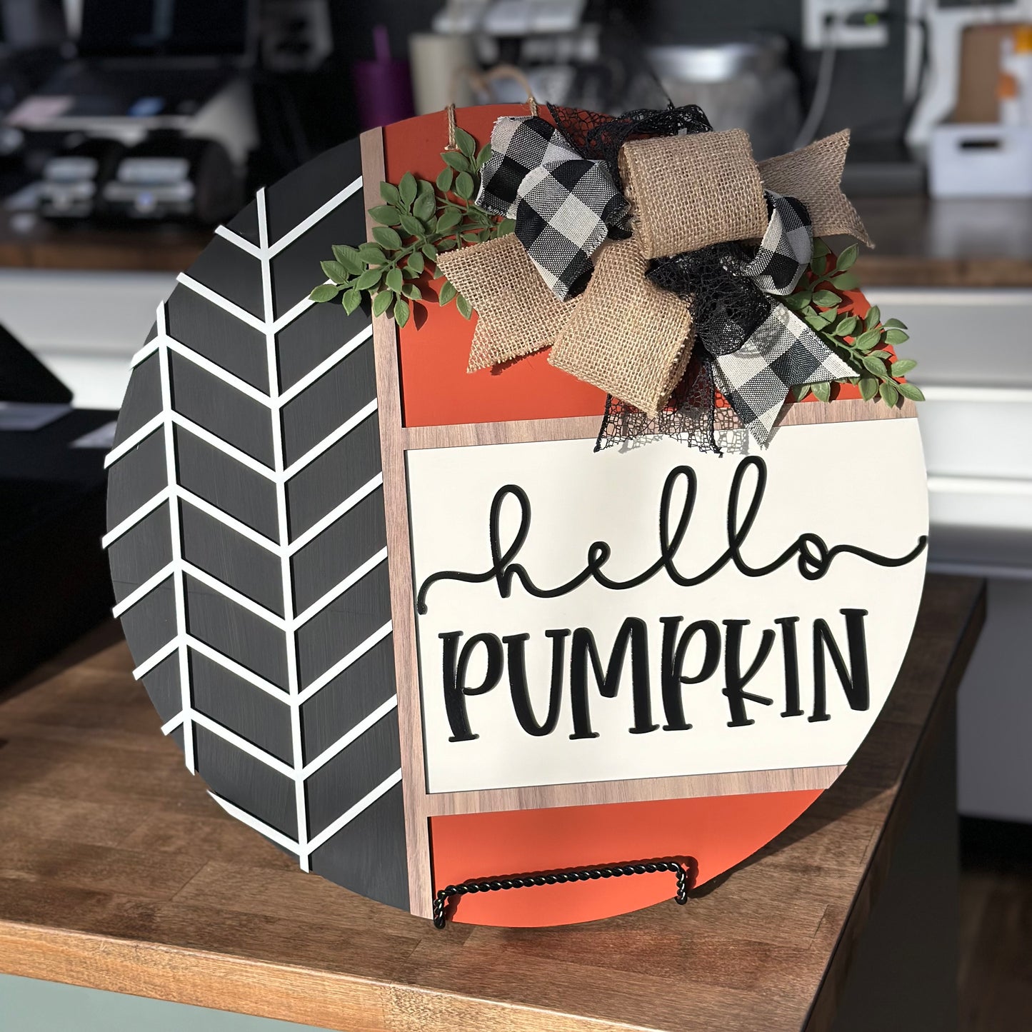 Hello Pumpkin -  Door Hanger