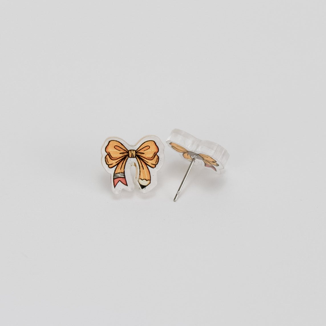 Pencil Bow Studs