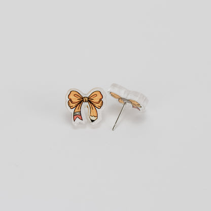 Pencil Bow Studs