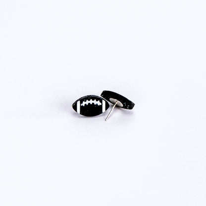 Black Football Studs