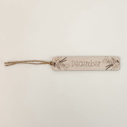 December Birthflower - Bookmark