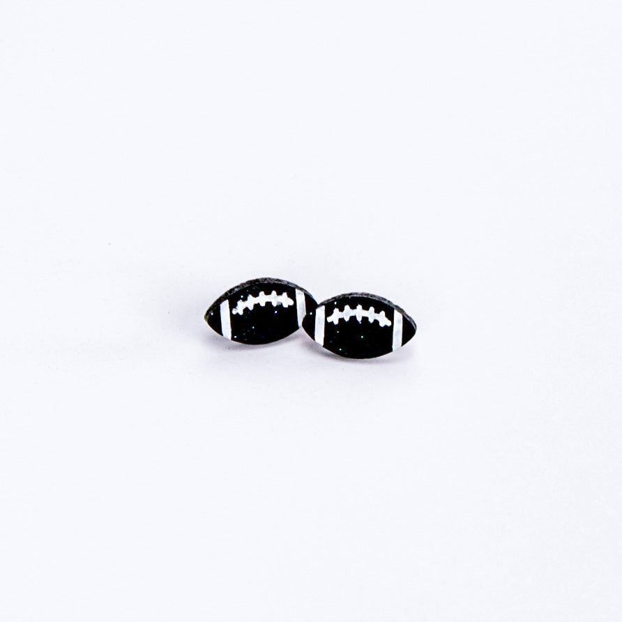 Black Football Studs