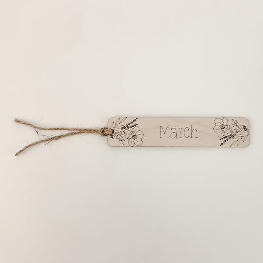 March Birthflower - Bookmark