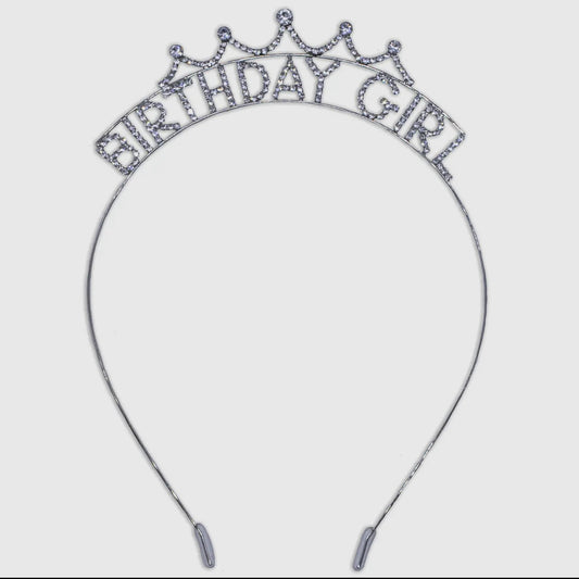 Rhinestone Birthday Girl Headband