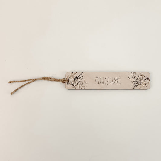 August Birthflower - Bookmark