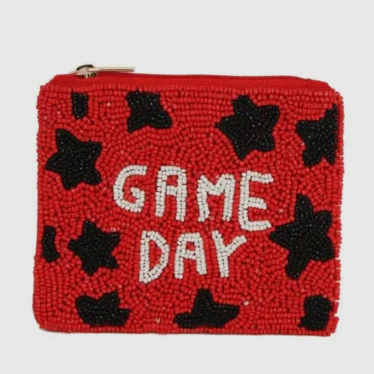 Beaded Coin Purse - Game Day