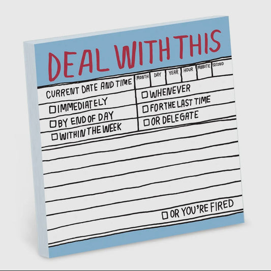 Deal With This - Sticky Note