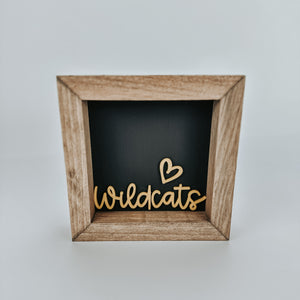 Wildcats - 6" Square Sign