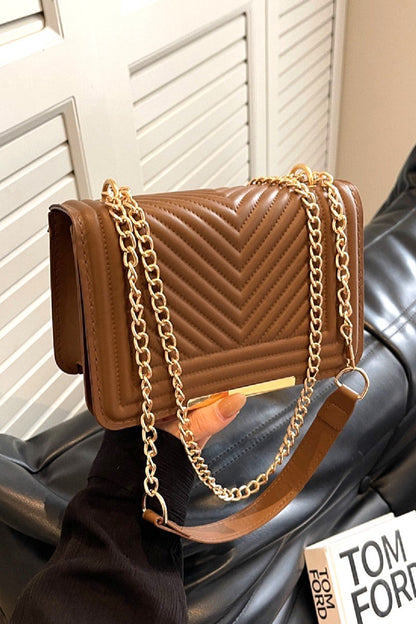 Mocha Chevron Crossbody