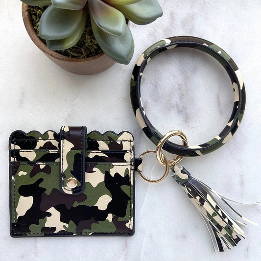 Cardholder w/Tassle & Bangle - Camo