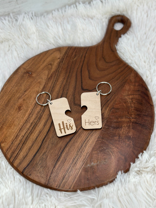 His | Hers - Keychain Pair