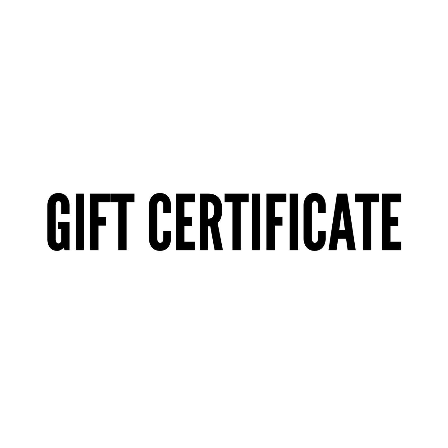 Gift Certificate