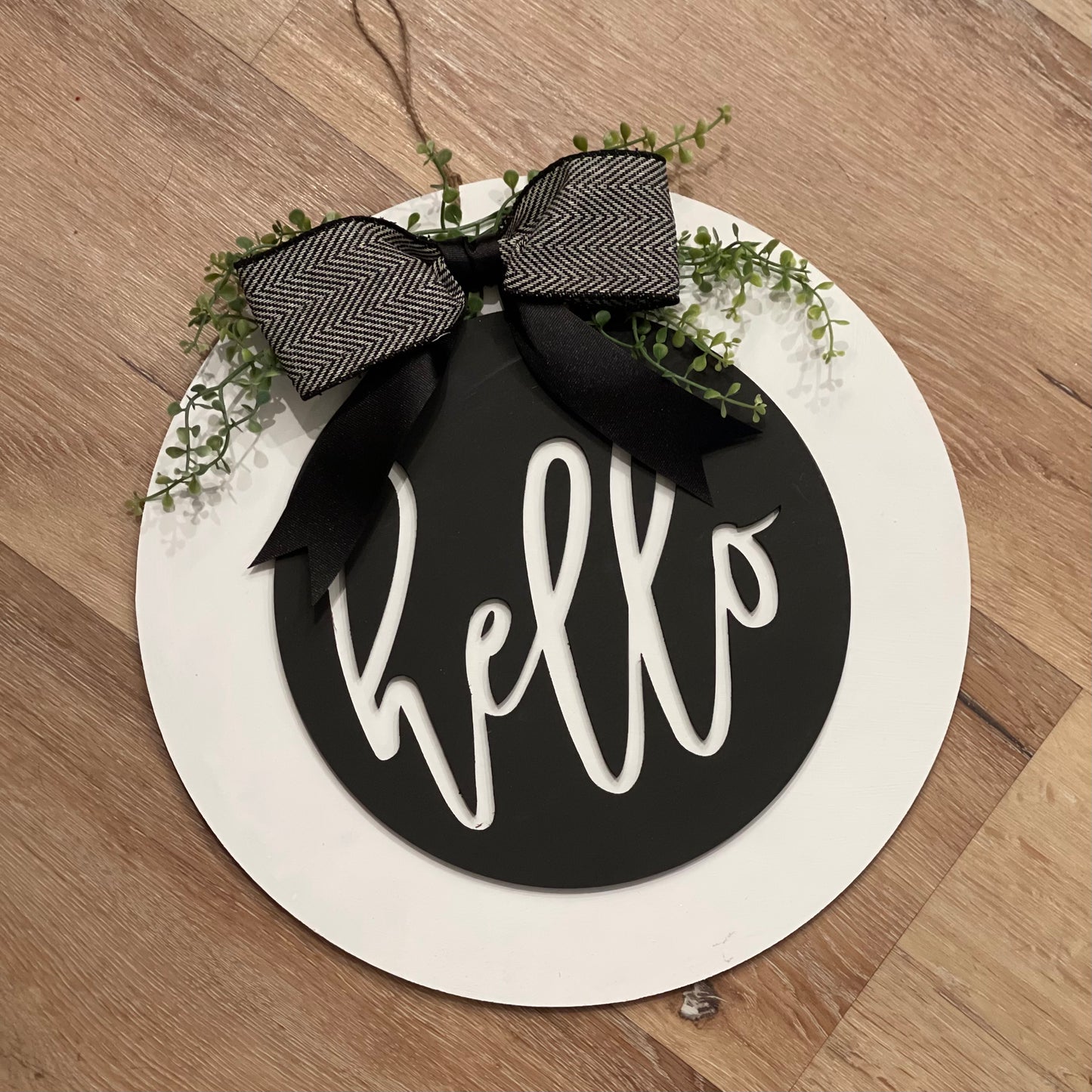 Hello - Round Sign